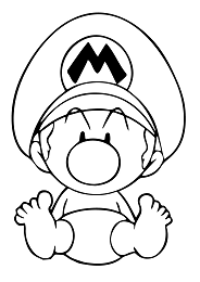 Dibujos de Bebé Mario
