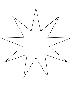 Dibujos de Estrella de 9 Puntos