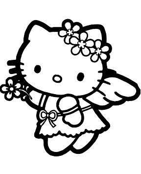 Dibujos de Hello Kitty el Angel