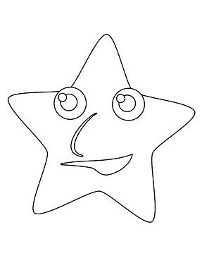 Dibujos de Estrella con Cara
