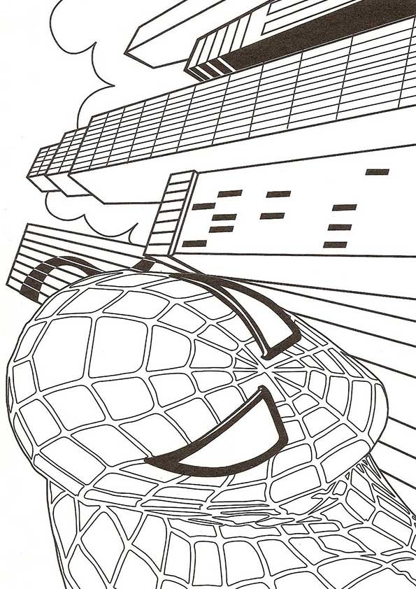 Click to see printable version of Famosos Spiderman Cuadro Coloring page