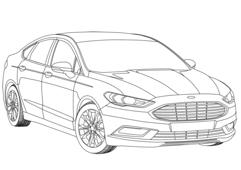Click to see printable version of Mondeo Mk V Coloring page