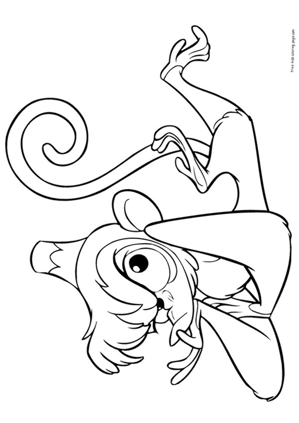 Click to see printable version of Abu  Coloring page