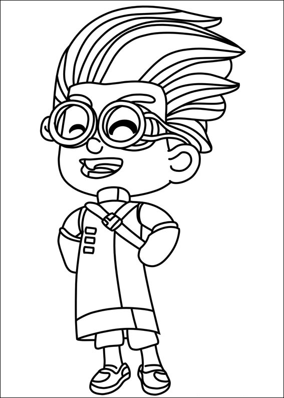 Click to see printable version of Romeo Feliz Coloring page
