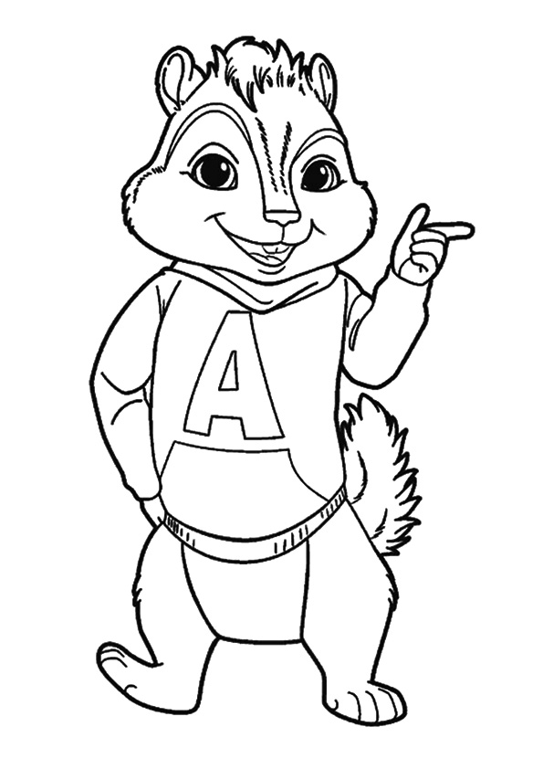 Click to see printable version of Alvin Guapo Coloring page