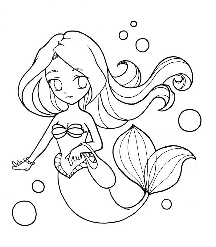 Click to see printable version of Lindo Ariel Coloring page