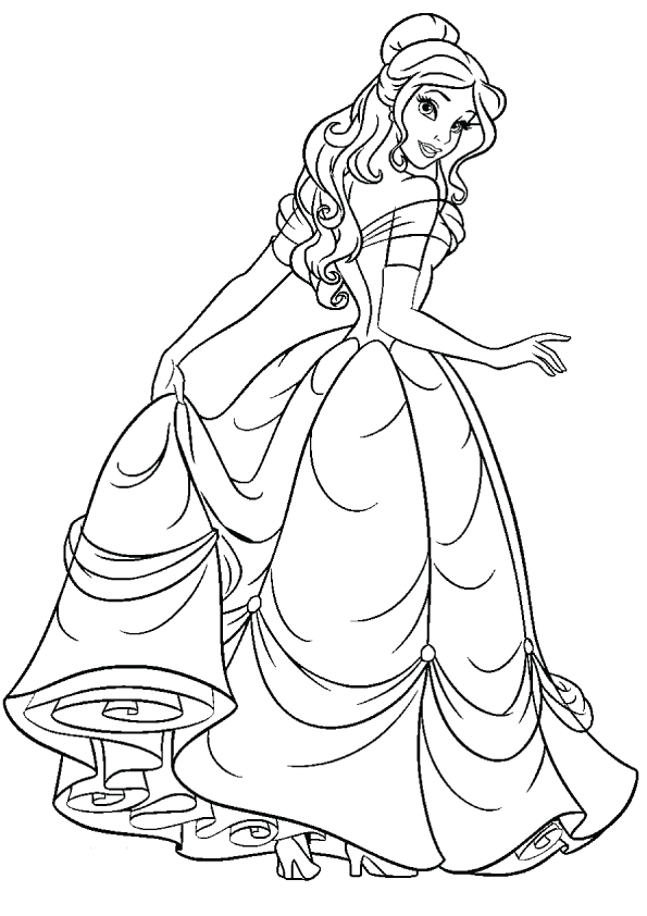 Click to see printable version of Hermoso Bella Coloring page