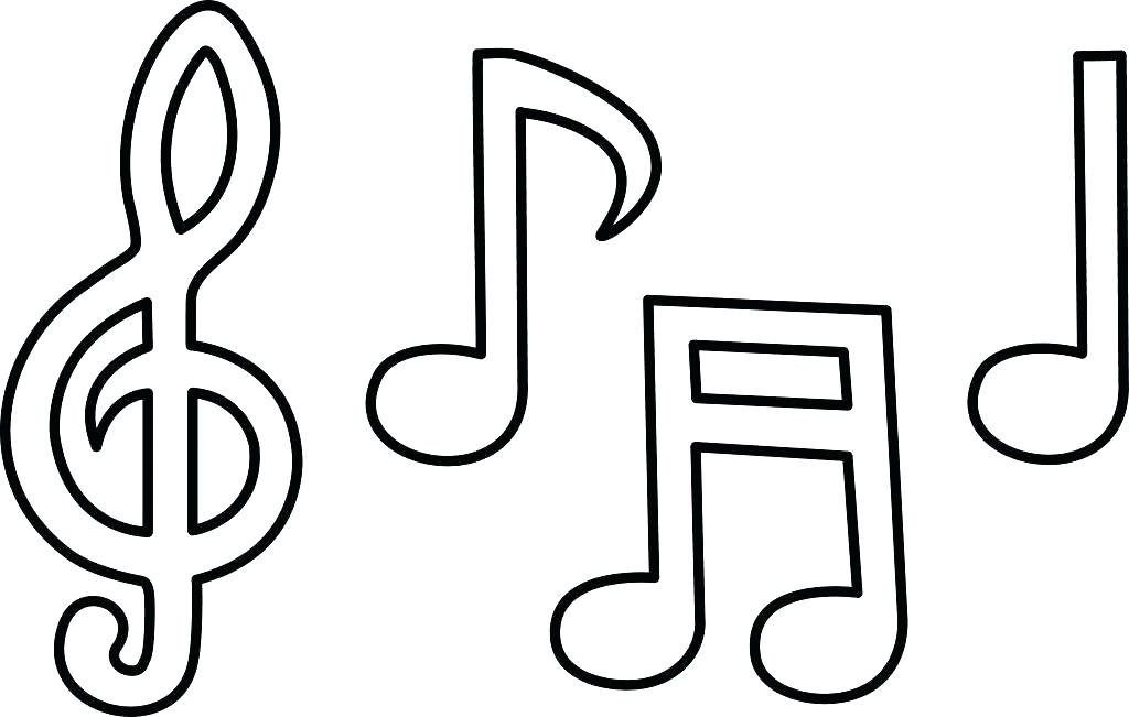 Click to see printable version of Notas Musicales Coloring page