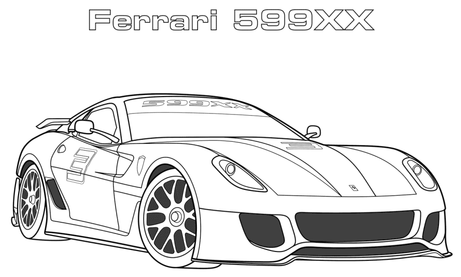 Ferrari Da Colorare