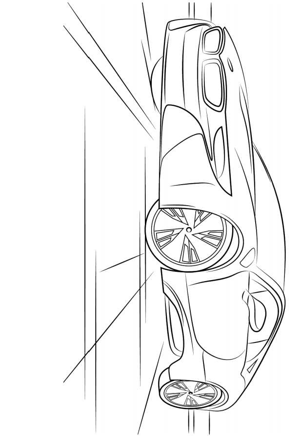 Click to see printable version of BMW i8 Coche Coloring page