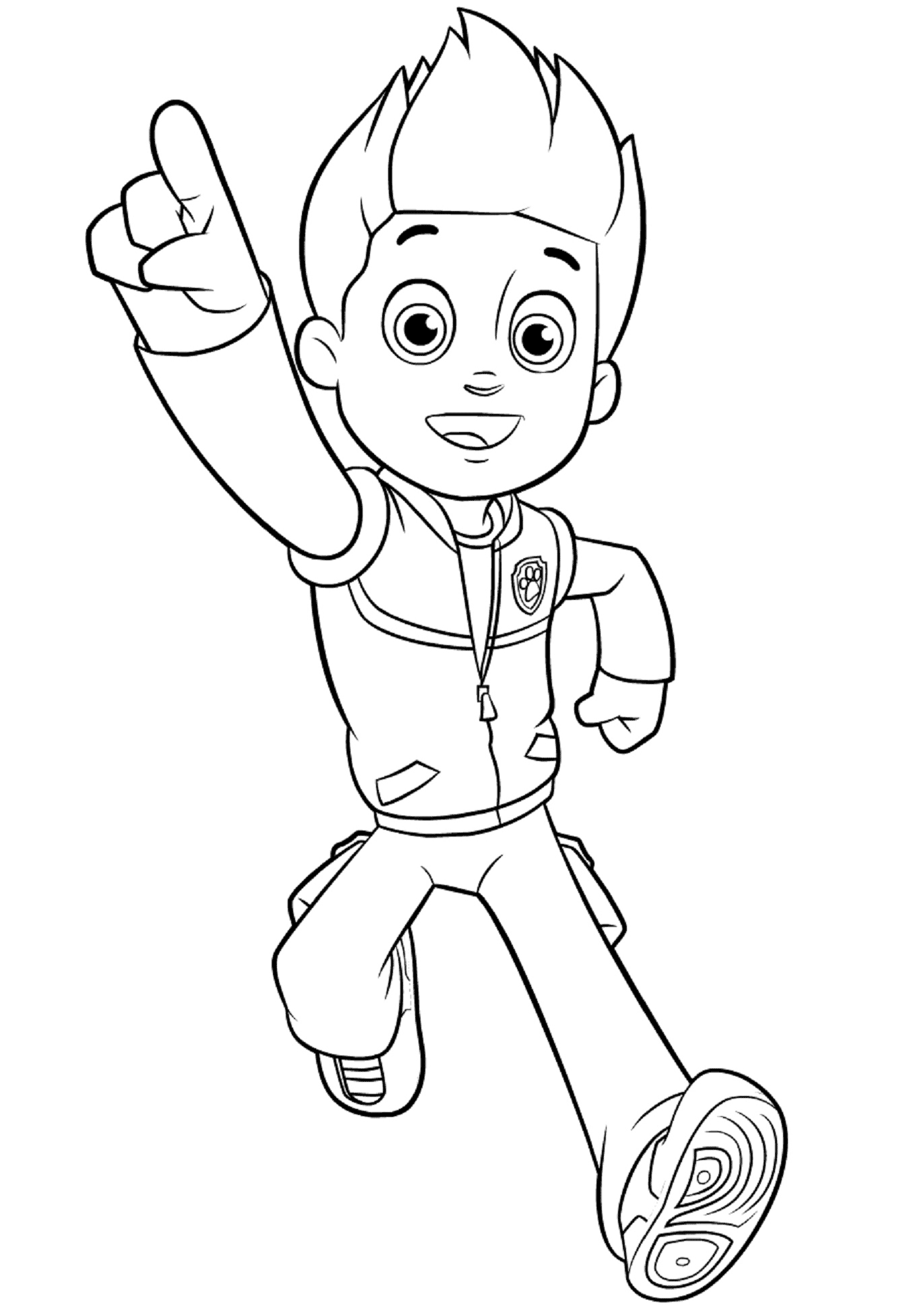 Click to see printable version of Feliz Ryder Coloring page
