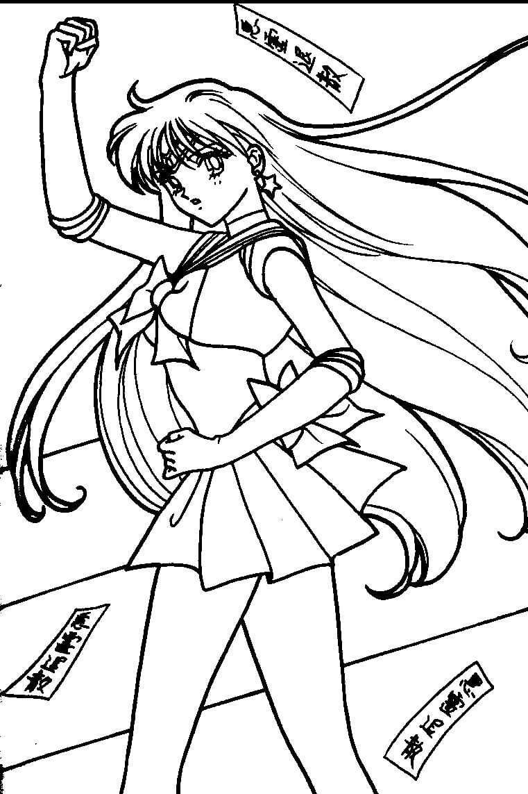 Click to see printable version of Rei Hino Coloring page