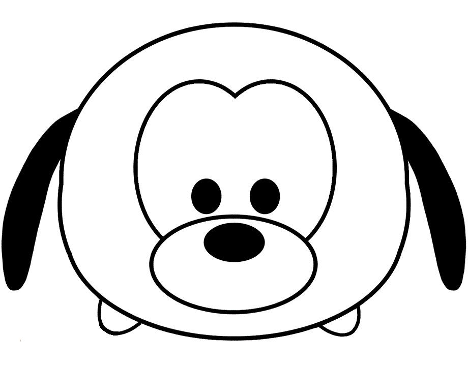 Click to see printable version of Pluto Tsum Tsum Coloring page