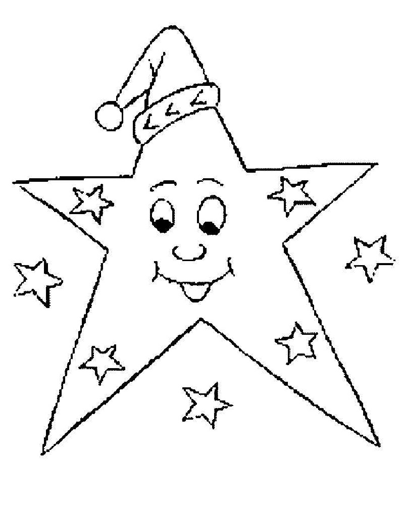 Click to see printable version of Estrellas y un Sombrero Coloring page
