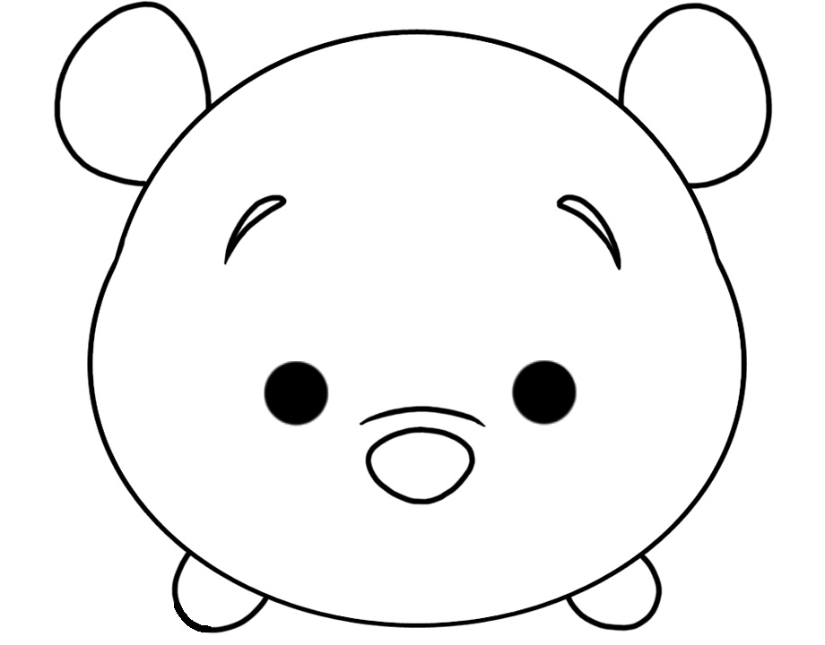 Click to see printable version of Piglet Tsum Tsum Coloring page