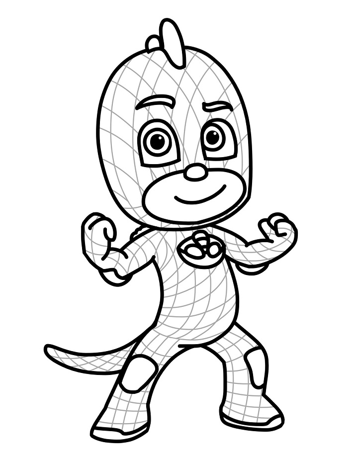 Click to see printable version of Gekko Coloring page
